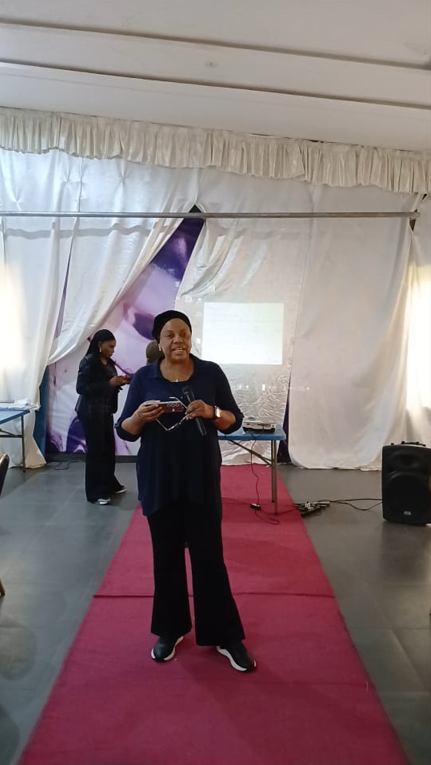 Fatima facilitating a training session